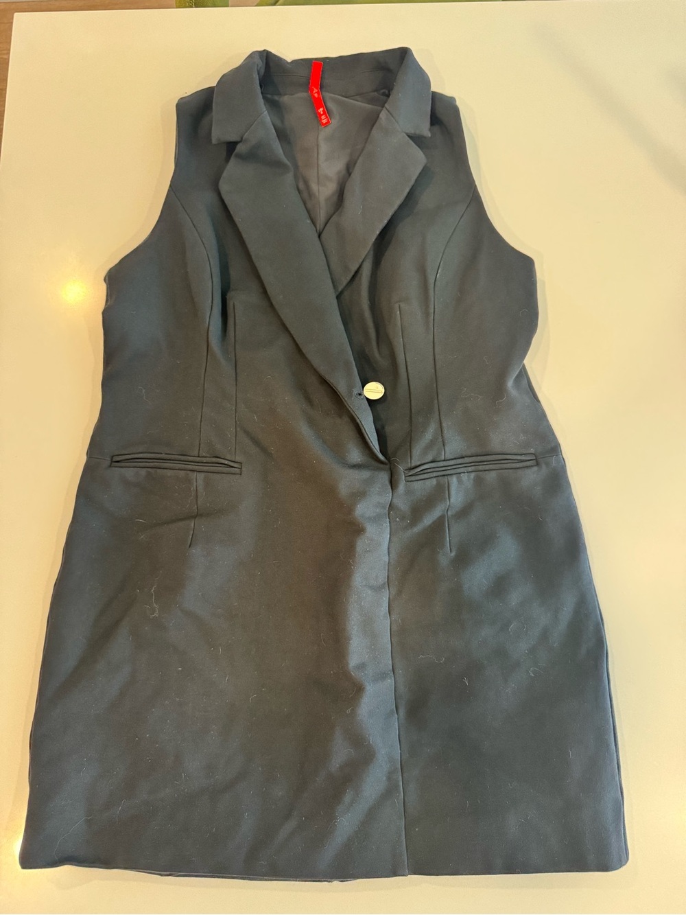 SPANX Sleeveless Tailored Blazer Dress in Black